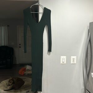 Green long sleeve dress size Medium